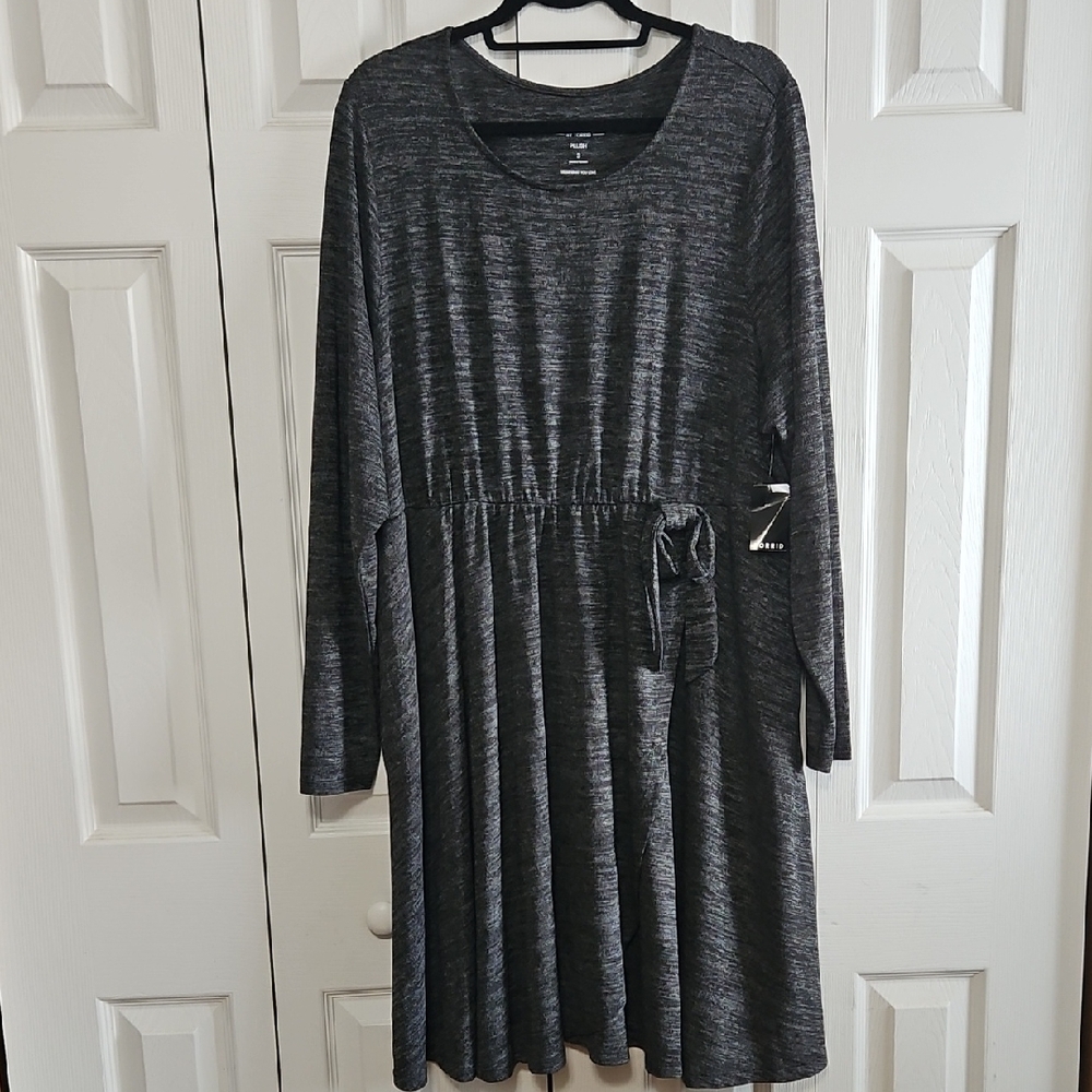 SALE! NWT Torrid Charcoal Long Sleeve Dress